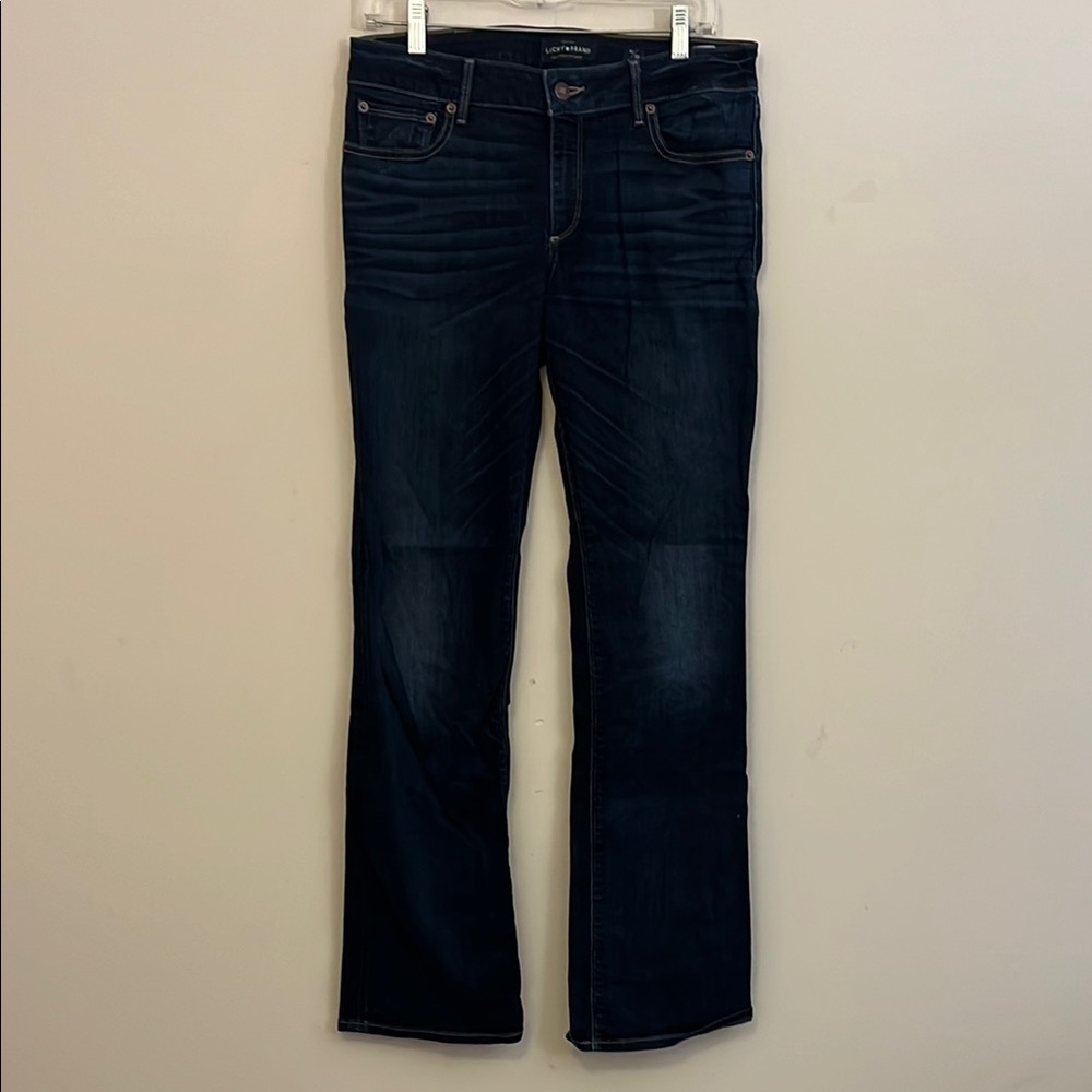 Lucky Brand Lolita Boot Darkwash Blue Jeans Size 10/30